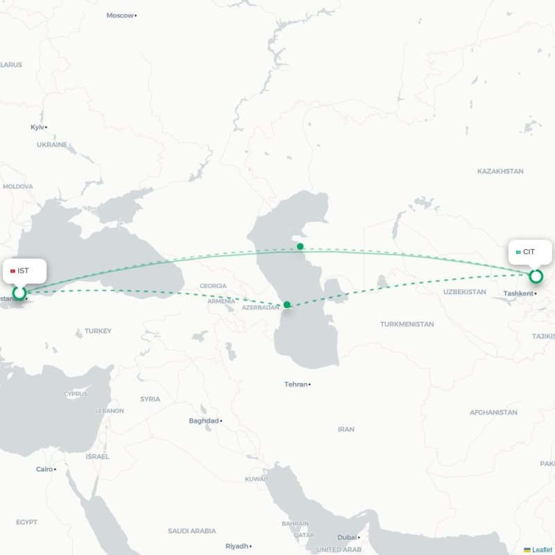 IST - CIT route map
