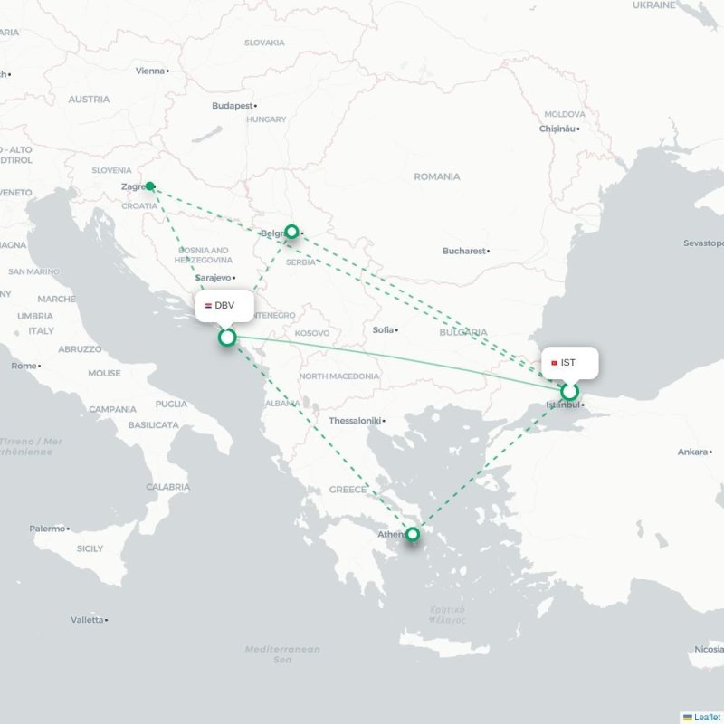 IST - DBV route map