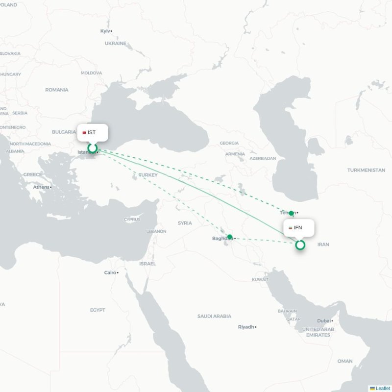 IST - IFN route map