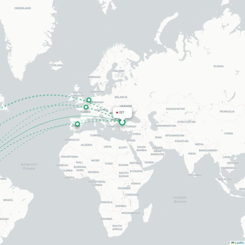IST - PTY route map