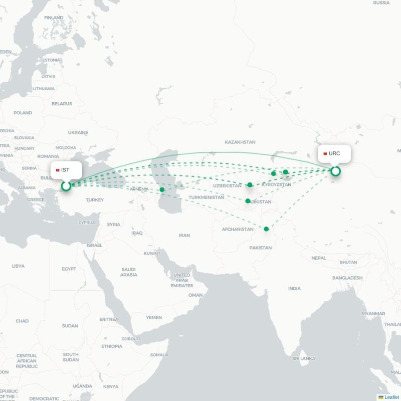 IST - URC route map