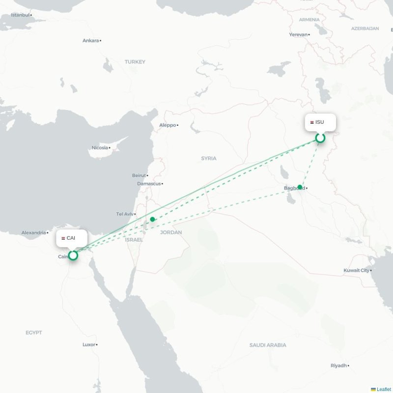 ISU - CAI route map