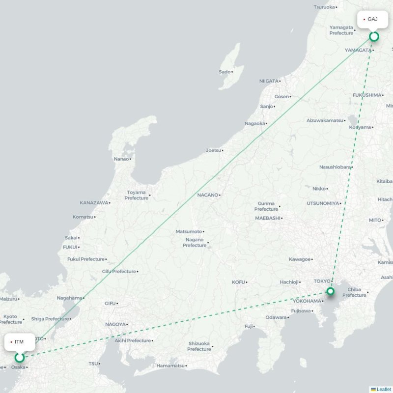 ITM - GAJ route map