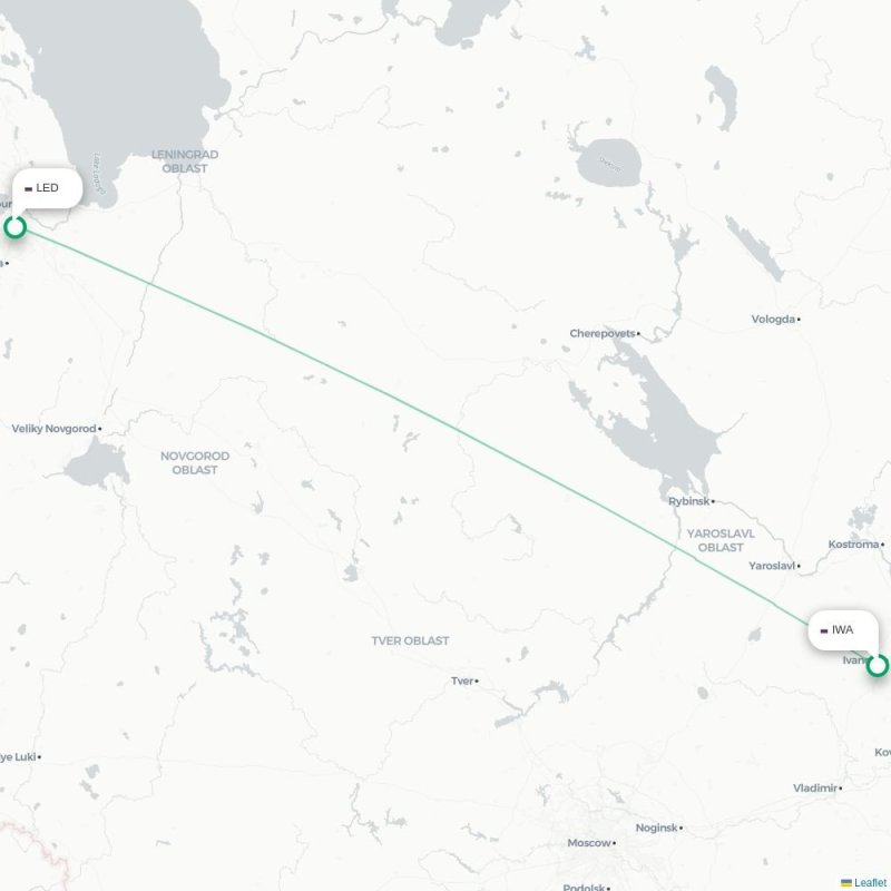 IWA - LED route map