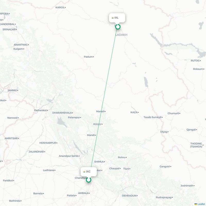 IXC - IXL route map