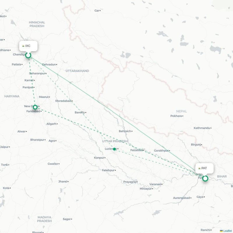 IXC - PAT route map
