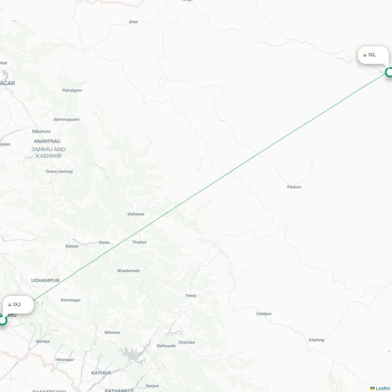 IXJ - IXL route map