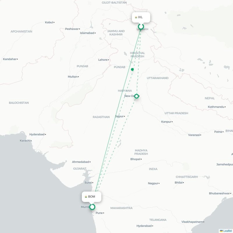 IXL - BOM route map