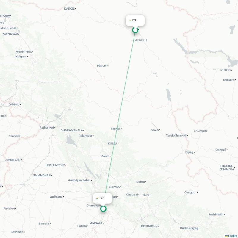 IXL - IXC route map