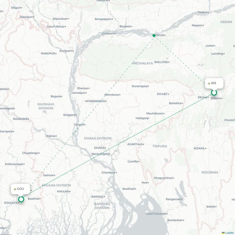 IXS - CCU route map