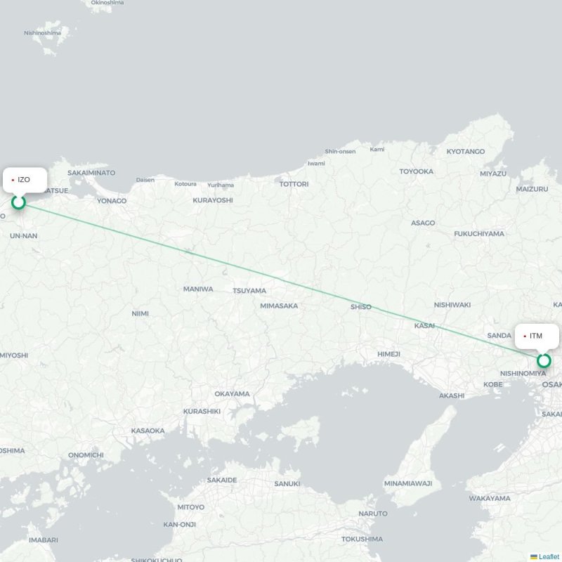 IZO - ITM route map