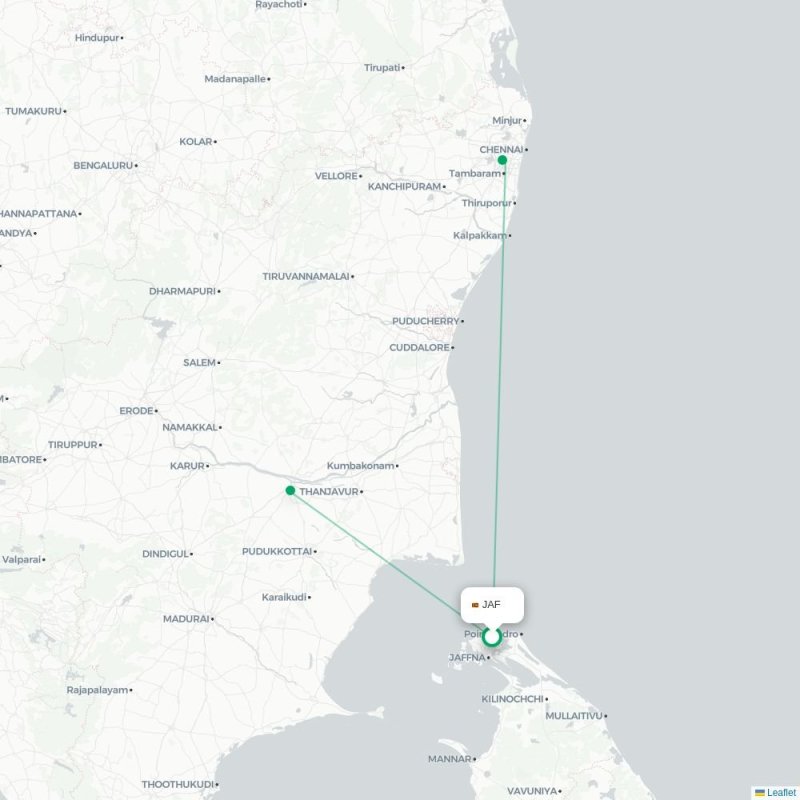 JAF - MAA route map