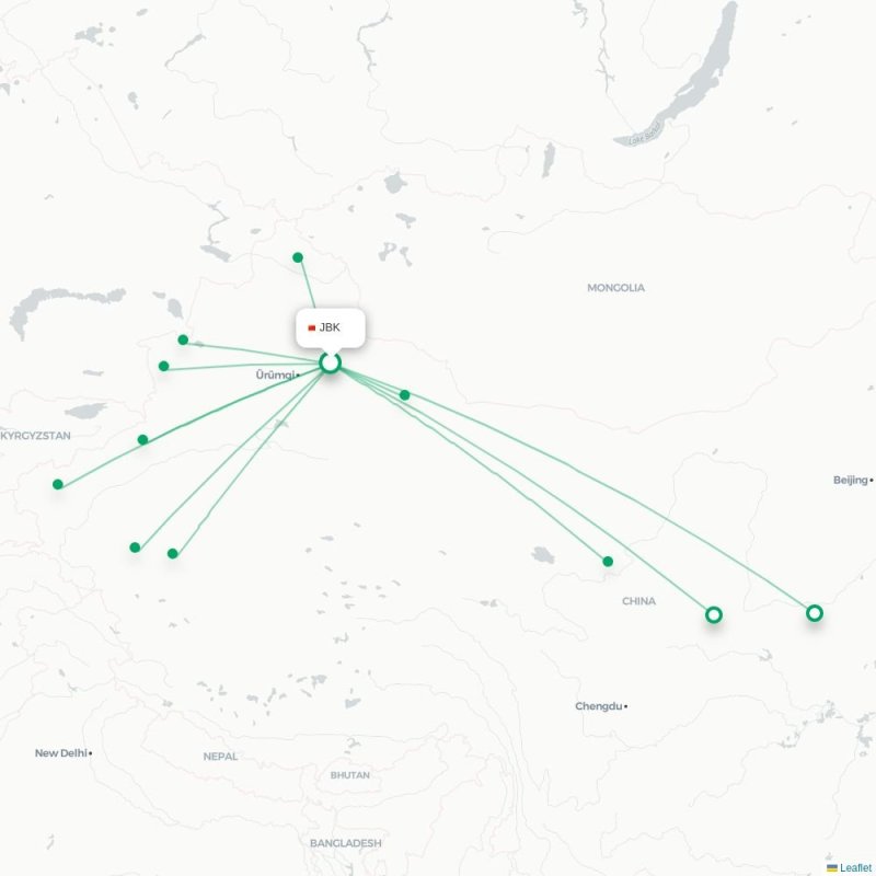 JBK - INC route map