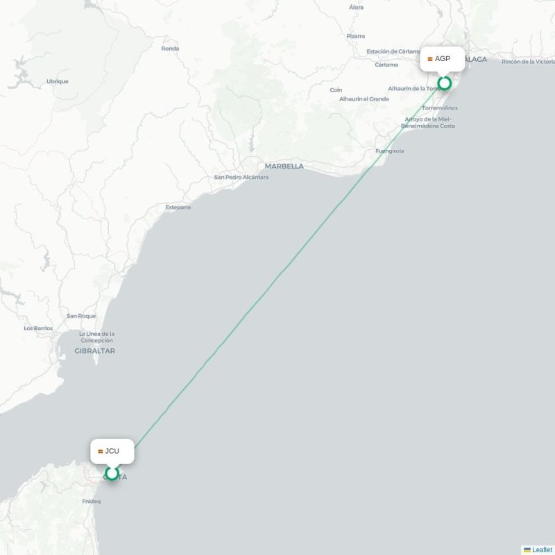JCU - AGP route map