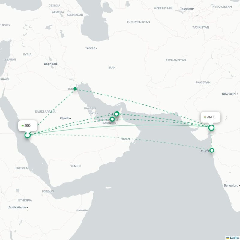 JED - AMD route map