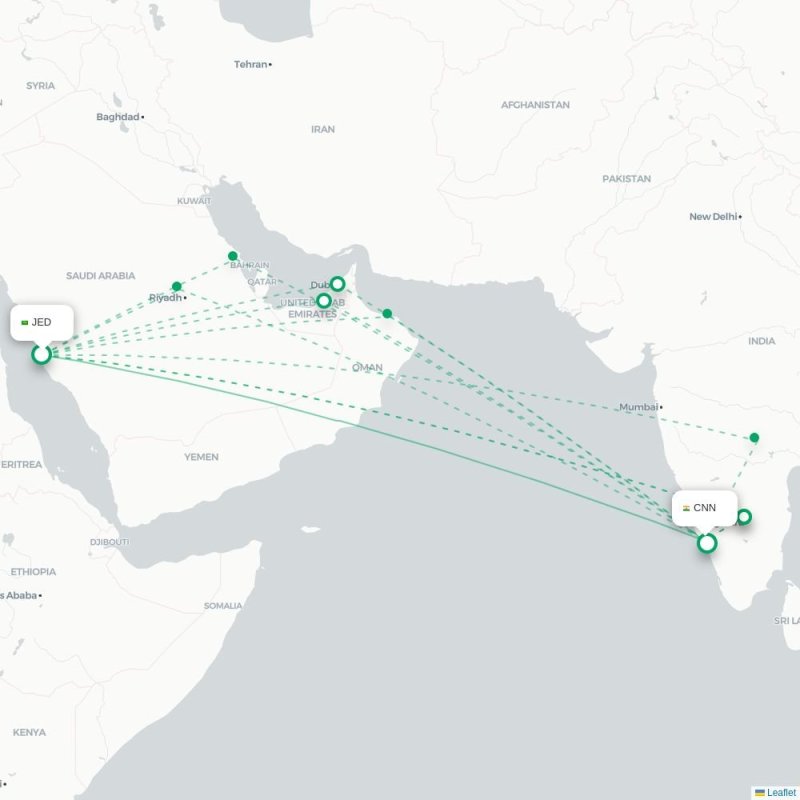 JED - CNN route map