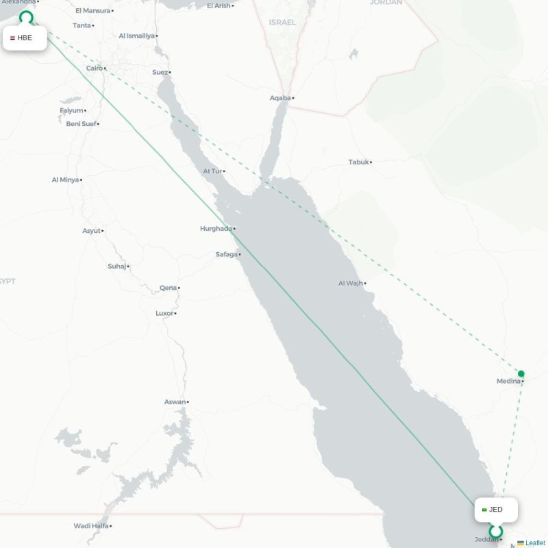 JED - HBE route map