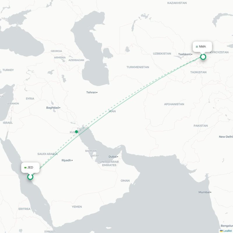 JED - NMA route map