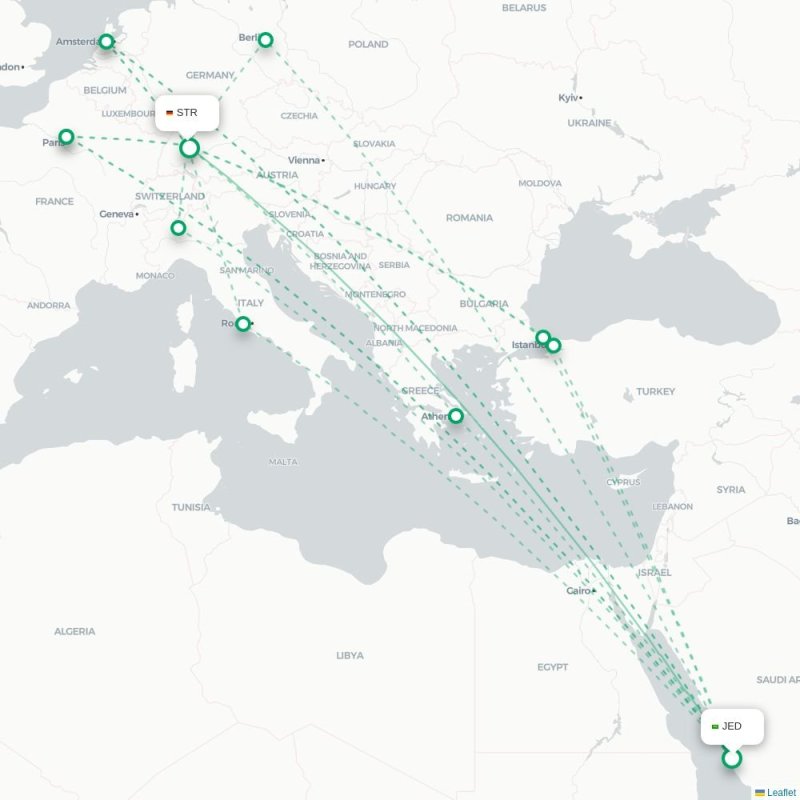 JED - STR route map