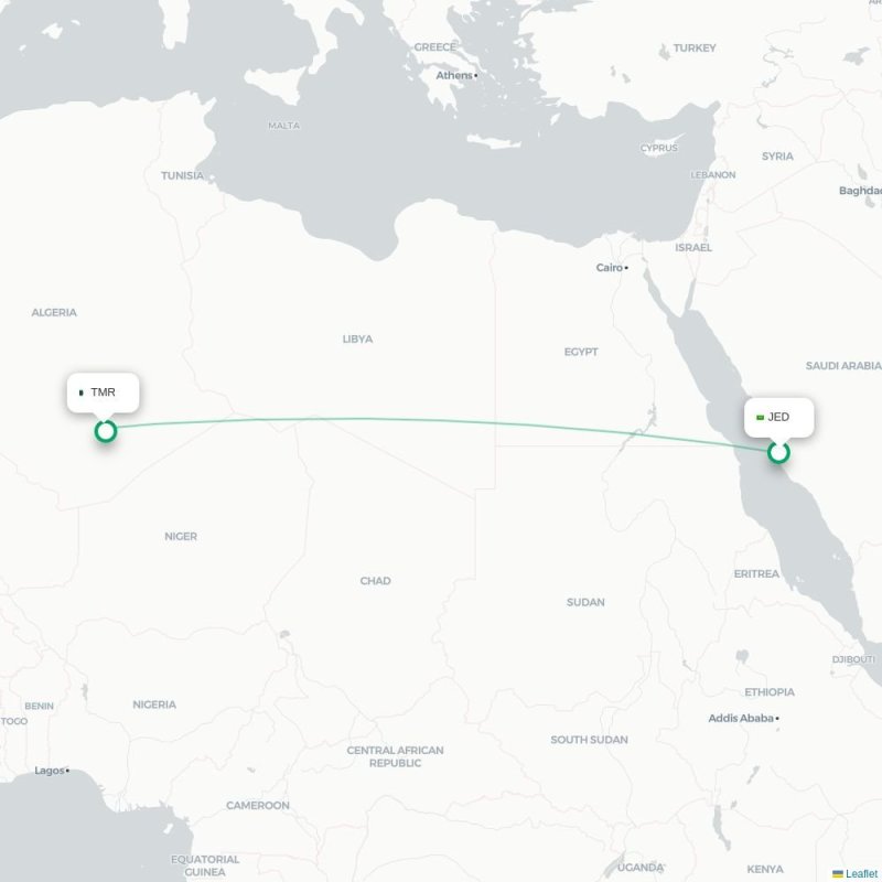 JED - TMR route map