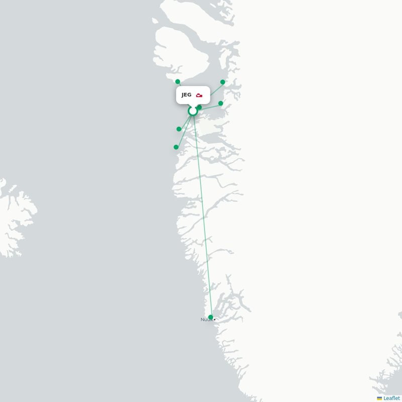 Route map Aasiaat  JEG 