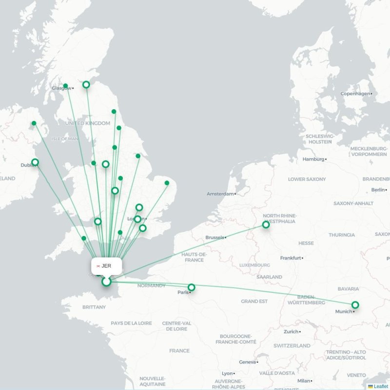 JER - SOU route map