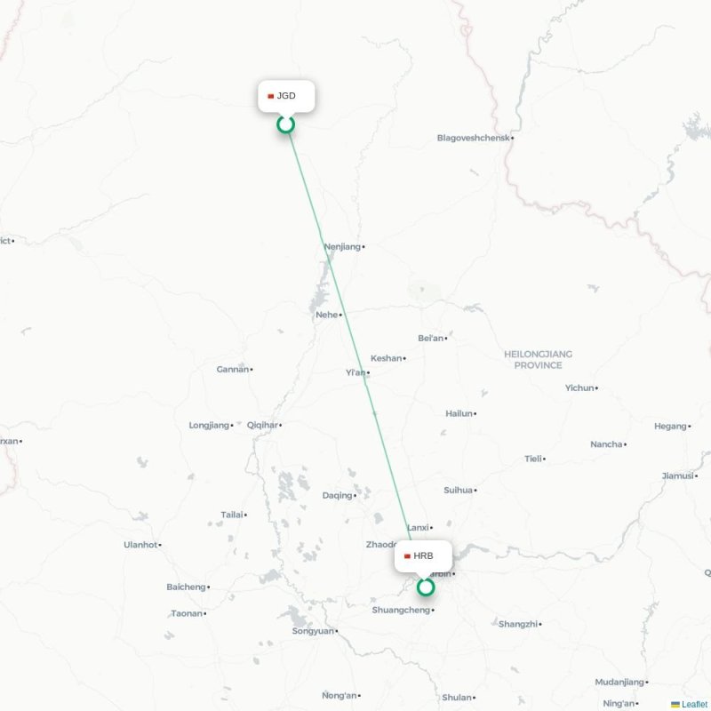 JGD - HRB route map