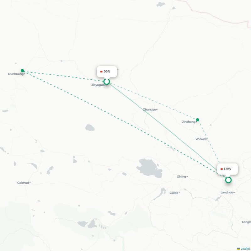 JGN - LHW route map