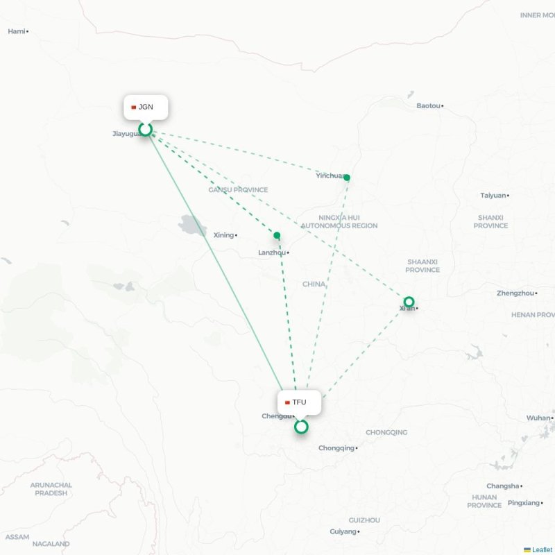 JGN - TFU route map