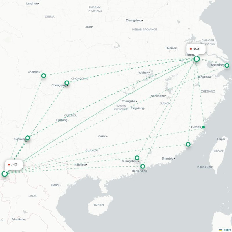 JHG - NKG route map