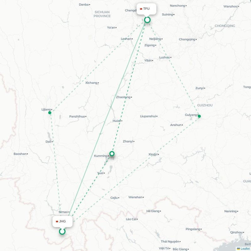 JHG - TFU route map