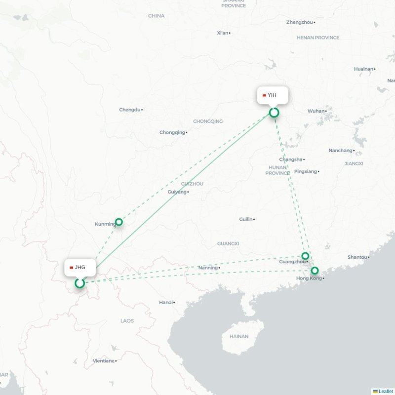 JHG - YIH route map