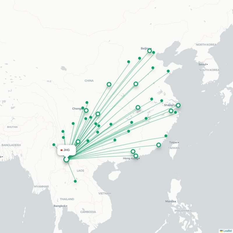 JHG - KMG route map
