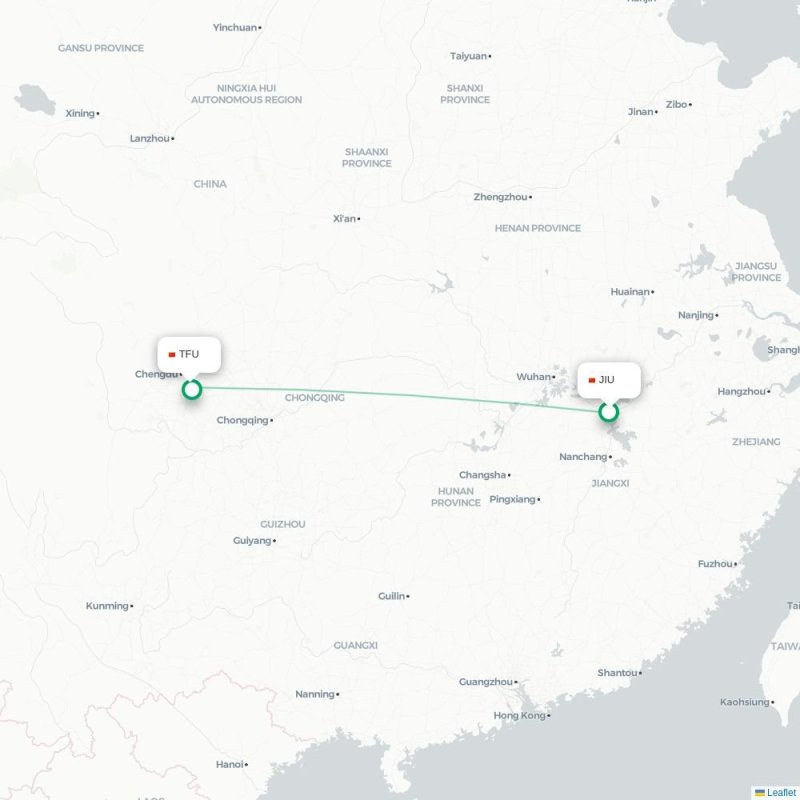 JIU - TFU route map