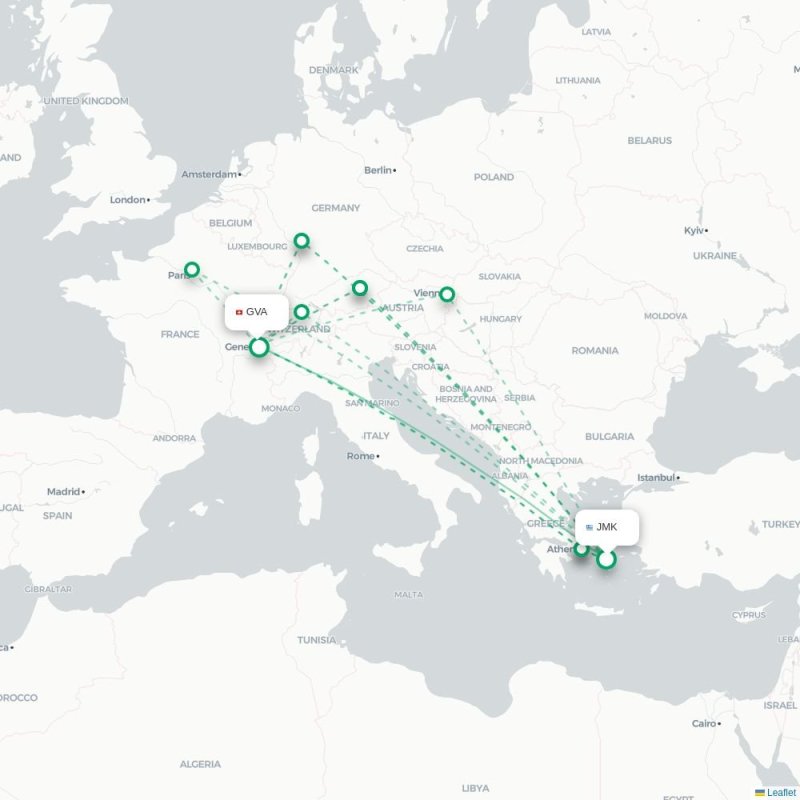 JMK - GVA route map