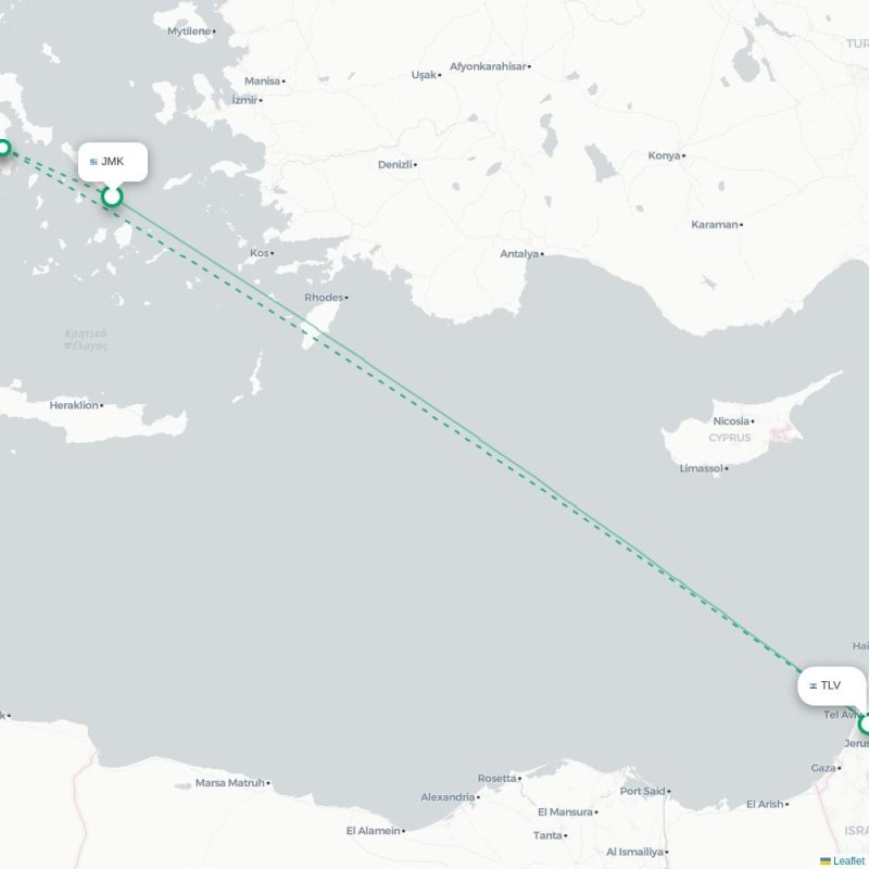 JMK - TLV route map