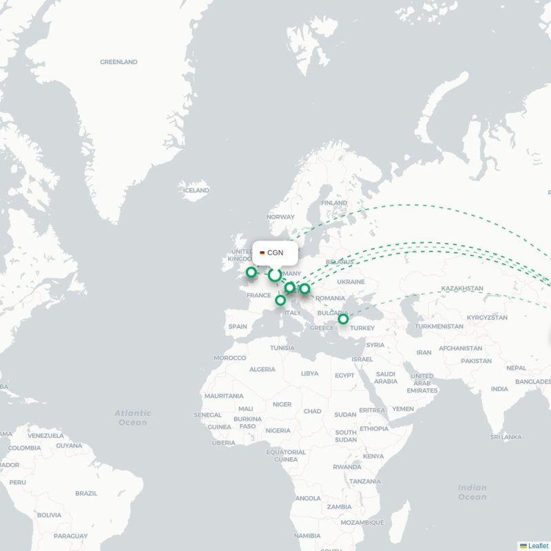 JMU - PVG route map