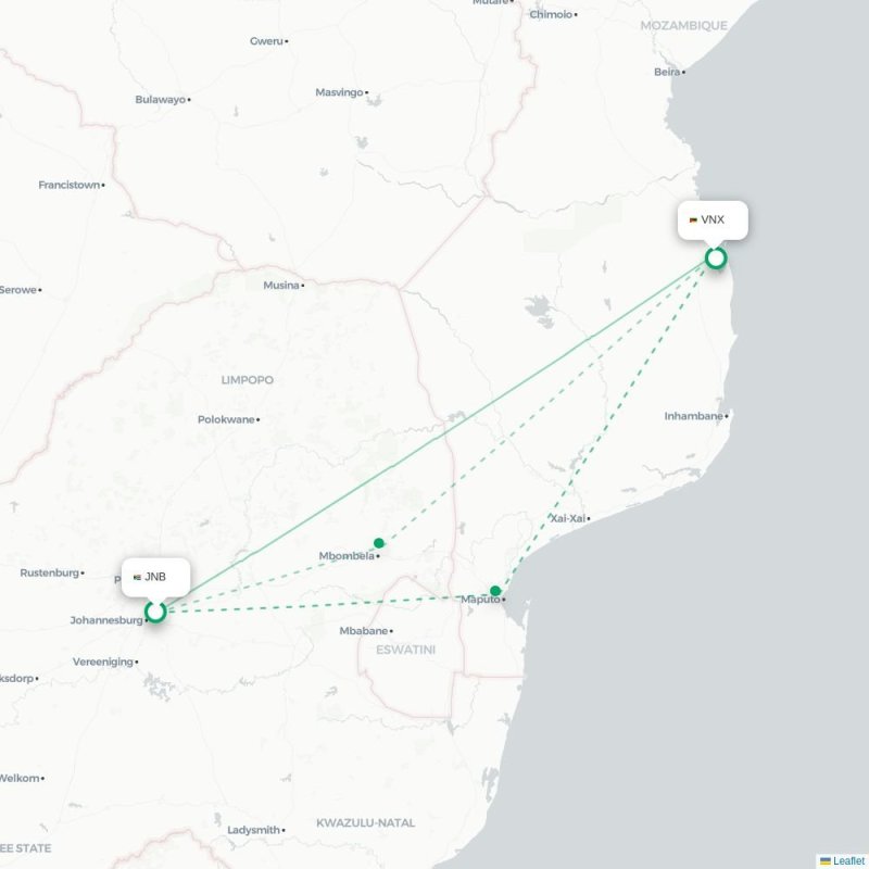 JNB - VNX route map