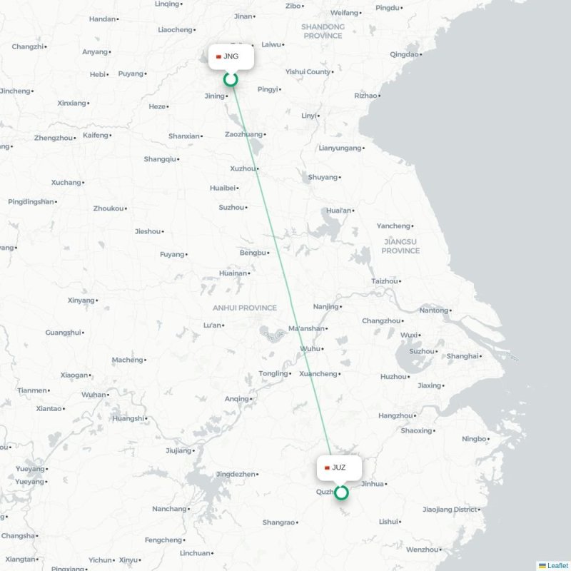 JNG - JUZ route map