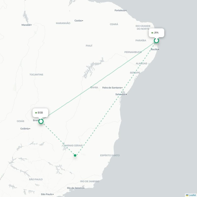 JPA - BSB route map