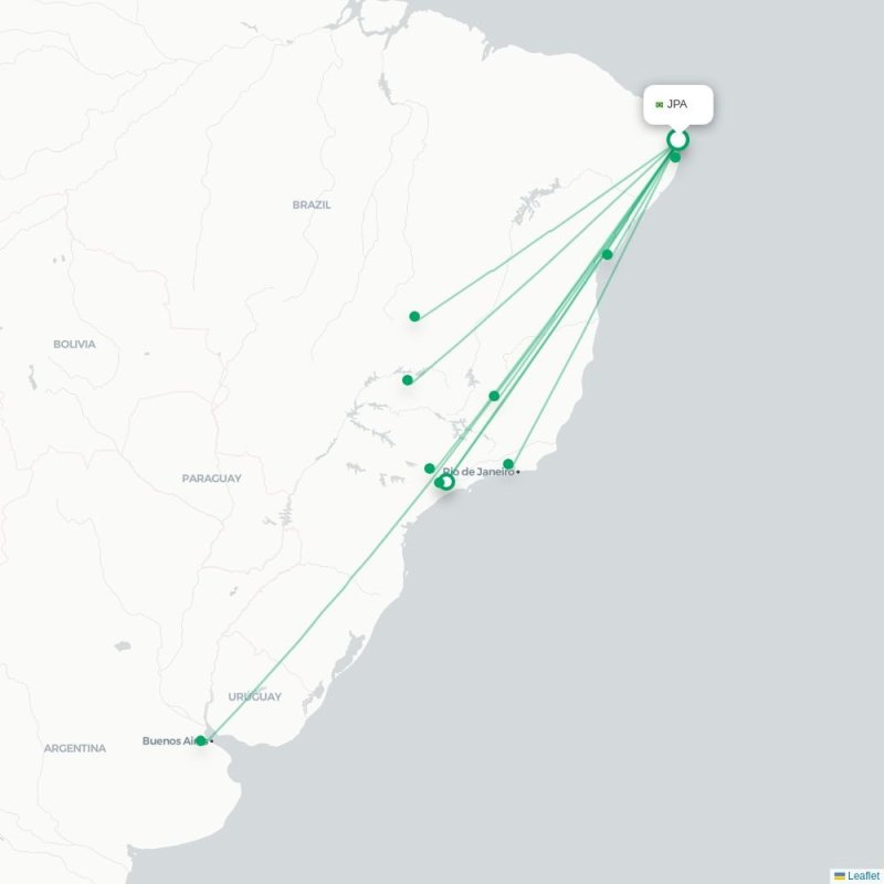 JPA - AEP route map