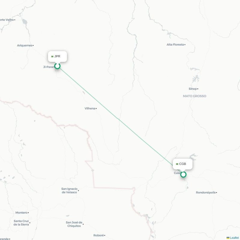 JPR - CGB route map