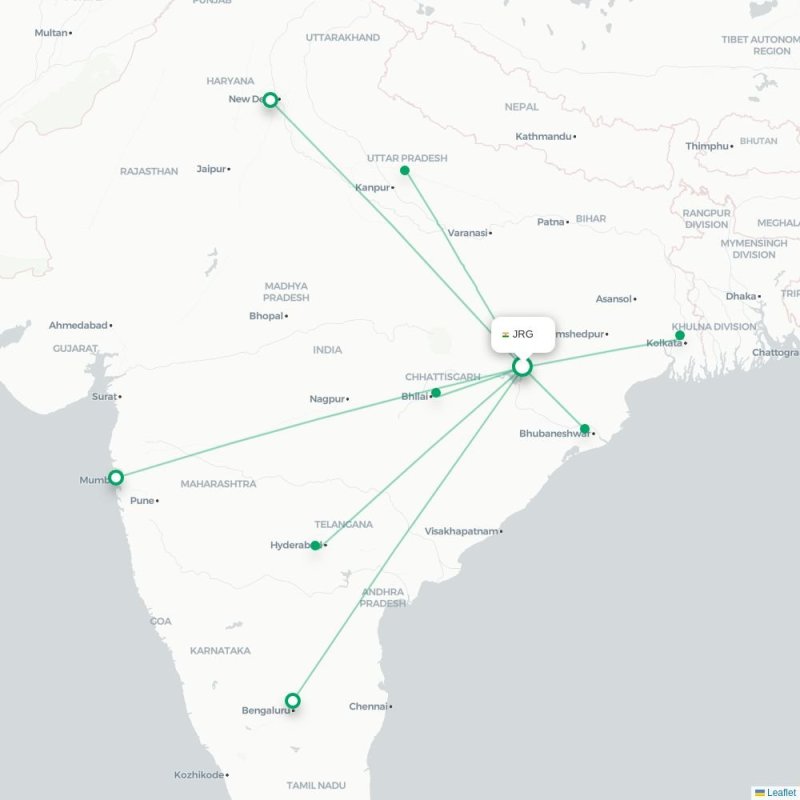 JRG - BBI route map