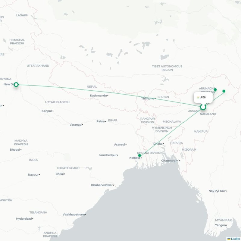 TEI - JRH route map