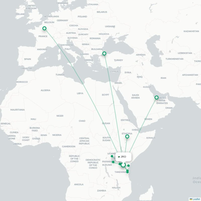 JRO - ARK route map