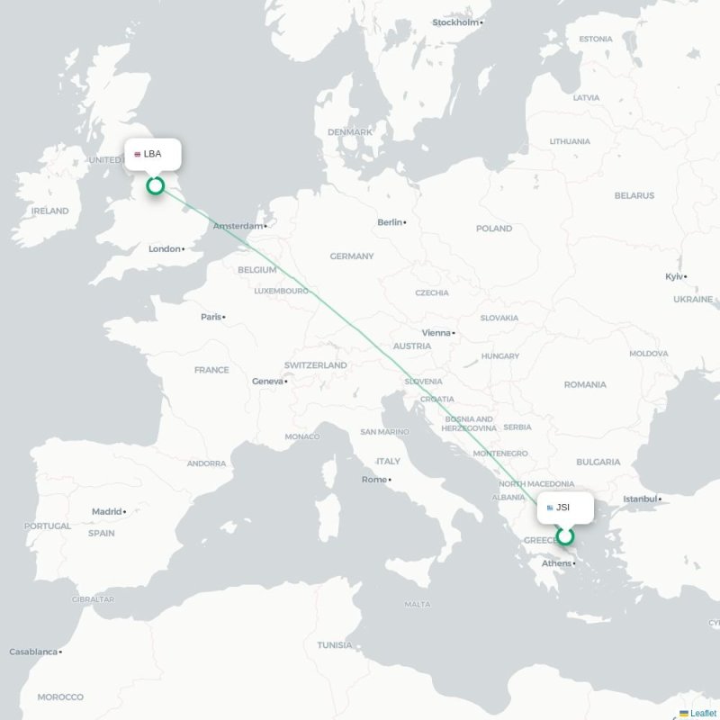 JSI - LBA route map