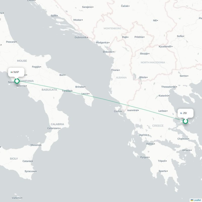 JSI - NAP route map