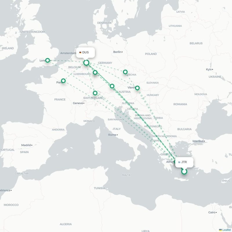 JTR - DUS route map