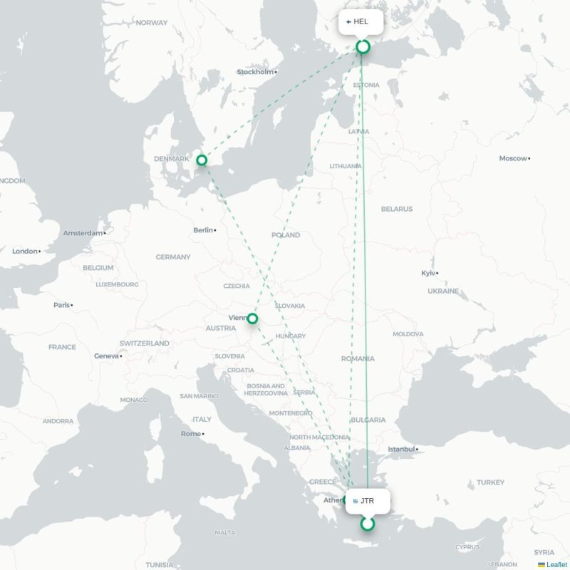 JTR - HEL route map