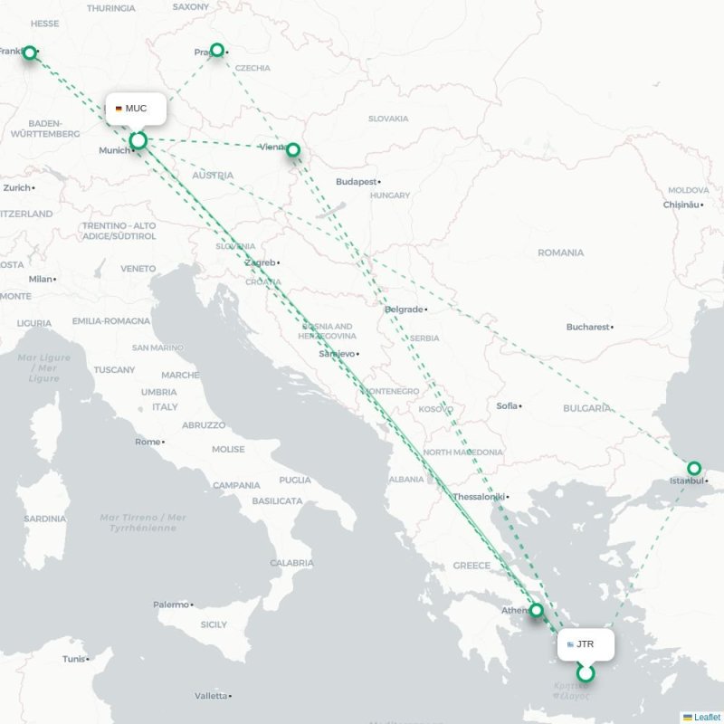 JTR - MUC route map